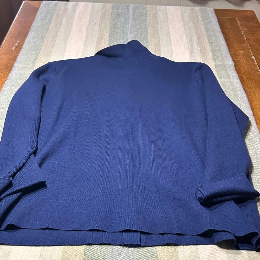 Grace Karin Deep Navy Button-Front Knit Cardigan Jacket -2XL- New with Tags